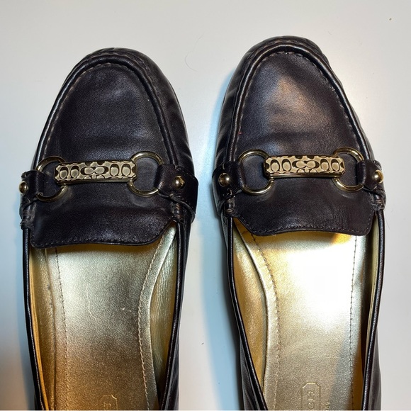 Coach Brown Leather Loafers - Picture 6 of 9